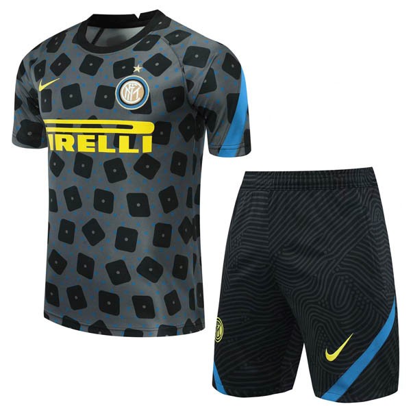 Entrenamiento Inter Milan Conjunto Completo 2020-21 Gris